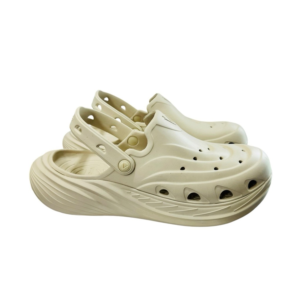 NEW Vionic Women 9 Wave RX Mule Clog Cream Orthotic Arch Support Sandal Mens 11‎